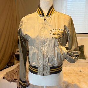 Converse Gold and Black Bomber Jacket